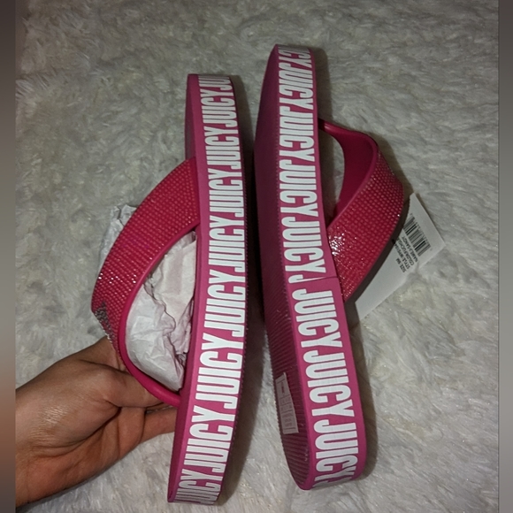 Nwt Juicy couture fuchsia Juicy Sandy sandals - Picture 6 of 16